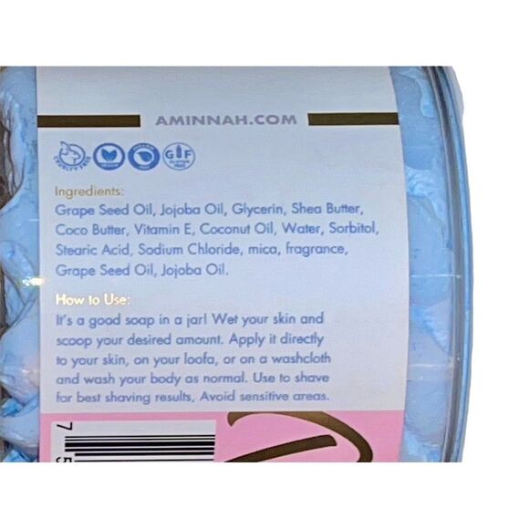 AMINNAH | Blueberry | Whipped Foaming Soap |8oz | New - Picture 4 of 4